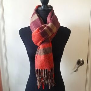 Collectioneighteen Plaid Pumpkin Spice Scarf